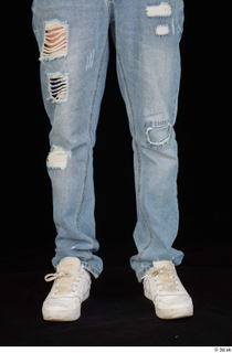 Hamza blue jeans calf dressed white sneakers 0001.jpg